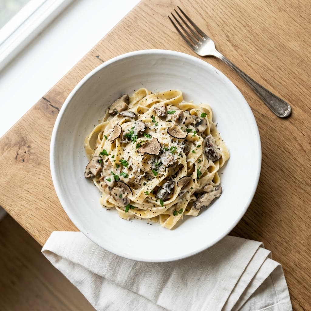 Creamy Truffle Mushroom Pasta